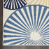 4' X 6' Blue and Ivory Geometric Power Loom Area Rug